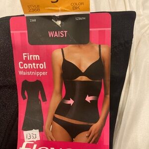 Flexees Firm Control Black Waist nipper small New